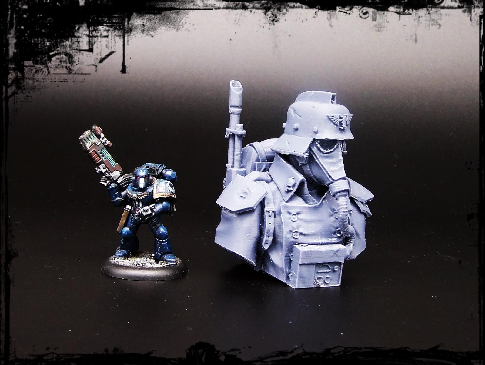 3d Print, Bust, Death Korps of Krieg, Fdm, Imperial Guard